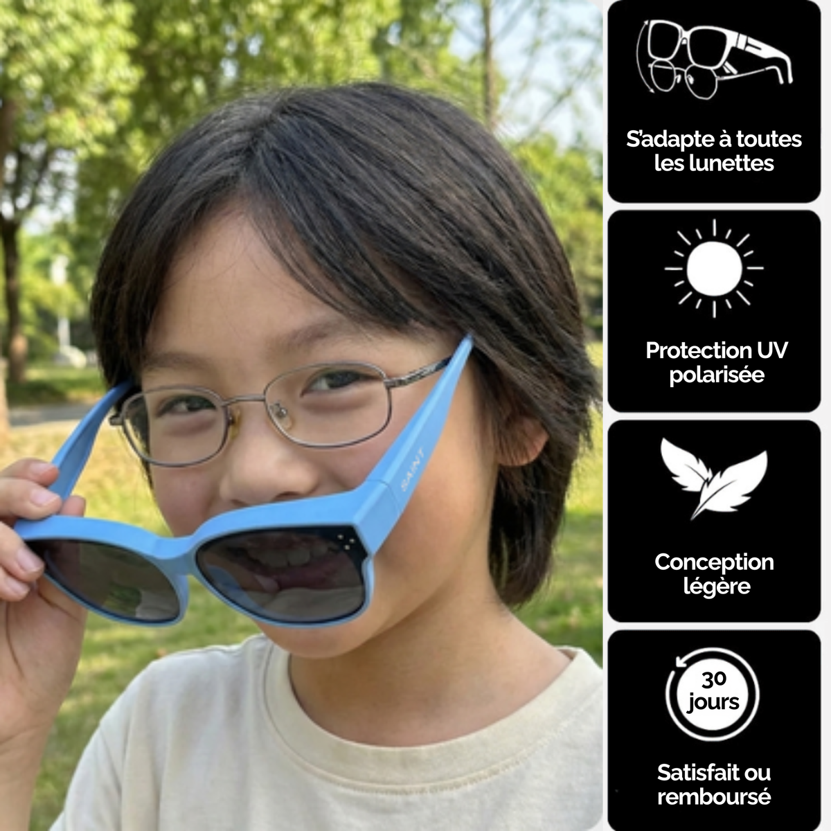 Sur-lunettes polarisées